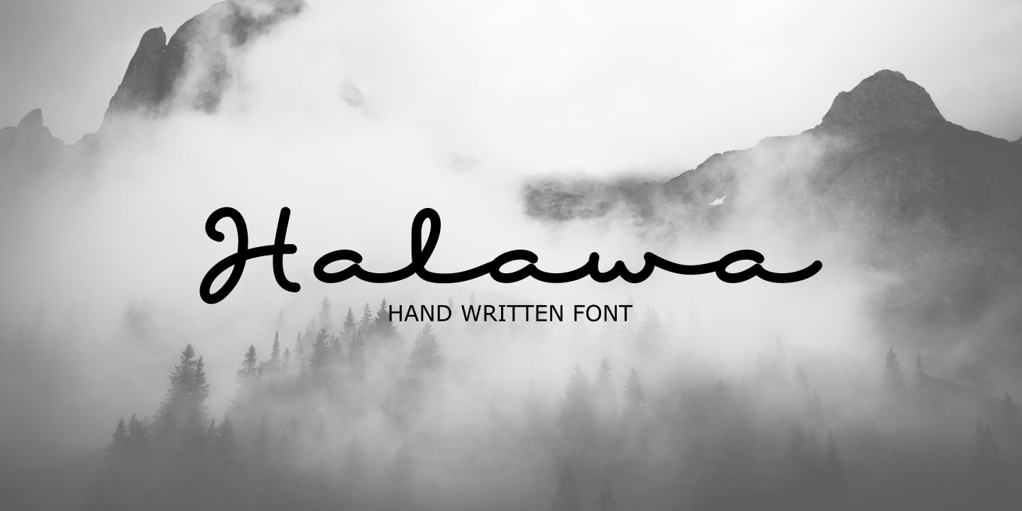 Example font Halawa #1